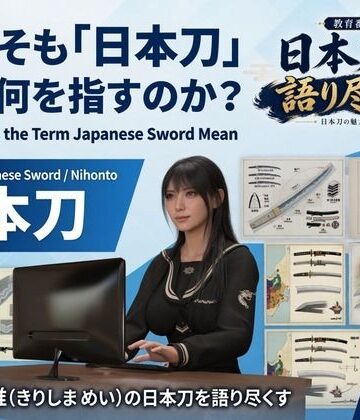 パンチラガチャ★霧島 愛唯（きりしま めい）『日本刀を語り尽くす』第1章-まず「日本刀とは何か」を知る（001-そもそも「日本刀」とは何を指すのか？）｜d_825572