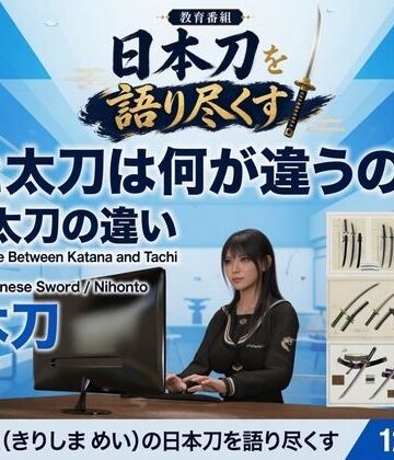 パンチラガチャ★霧島 愛唯（きりしま めい）『日本刀を語り尽くす』第1章-まず「日本刀とは何か」を知る（003-刀と太刀は何が違うのか？）｜d_825582