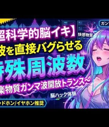 【超科学的脳イキ】脳波を直接バグらせる特殊周波数〜快楽物質ガンマ波開放トランス〜｜d_826921
