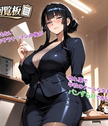 妄想回覧板01_なんの取り柄もない非モテな中年サラリーマンの俺が惚れ薬で学校のクールな女教師とパンずらHできちゃった編｜d_827237