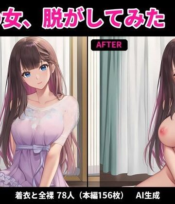 【着衣と全裸の差分156枚】【著作権フリー・商用可】この女、脱がしてみた！Vol.2 〜もっとあの子を脱がせ〜 R-18美少女差分CG素材集｜d_830262