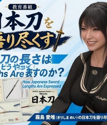 パンチラガチャ★霧島 愛唯（きりしま めい）『日本刀を語り尽くす』第1章-まず「日本刀とは何か」を知る（014-日本刀の長さはどうやって表すのか？）｜d_831572