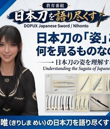 パンチラガチャ★霧島 愛唯（きりしま めい）『日本刀を語り尽くす』第1章-まず「日本刀とは何か」を知る（016-日本刀の「姿」とは何を見るものなのか？）｜d_832450
