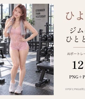 ひより｜ジムのひととき ― AIポートレート12枚・PDF付き｜d_833032