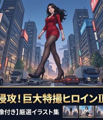 【AIイラスト集II】都市潜伏！巨大OLスーツ特撮ヒロイン – 厳選CGコレクション（12枚/2K高画質）【特典アニメーション動画13本】｜d_833145