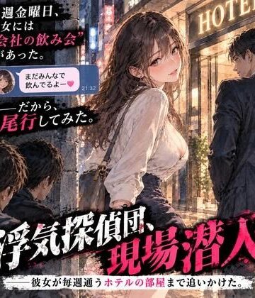 浮気探偵団、現場潜入。――彼女が毎週通うホテルの部屋まで追いかけた。｜d_834661