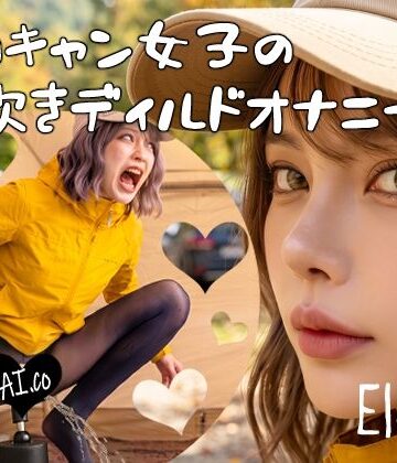 【Elog ＃1】黒ストソロキャンプ女子の大量潮吹きディルドオナニー。｜d_834762