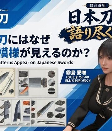 パンチラガチャ★霧島 愛唯（きりしま めい）『日本刀を語り尽くす』第1章-まず「日本刀とは何か」を知る（023-日本刀にはなぜ鉄の模様が見えるのか？）｜d_836292