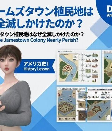 パンチラガチャ★西陣郁奈（にしじんかな）強豪予備校『DOPUX（ドピュックス）』で大学受験生向け講座（世界史）を教える名物講師！（Vol.026:ジェームズタウン植民地はなぜ全滅しかけたのか？）｜d_843254