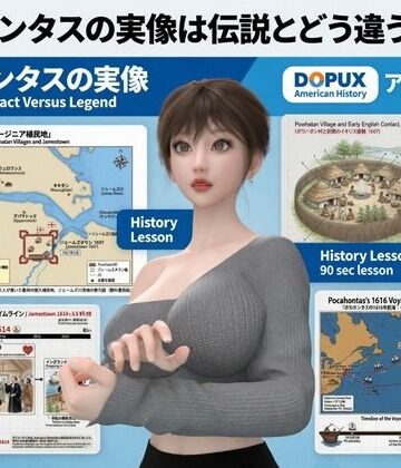 パンチラガチャ★西陣郁奈（にしじんかな）強豪予備校『DOPUX（ドピュックス）』で大学受験生向け講座（世界史）を教える名物講師！（Vol.028:ポカホンタスの実像は伝説とどう違うのか？）｜d_844149